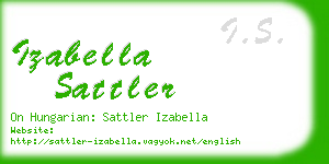 izabella sattler business card